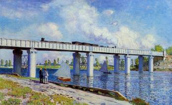 尅勞德 莫奈 The Railroad Bridge at Argenteuil